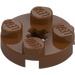 LEGO Reddish Brown Plate 2 x 2 Round with Axle Hole (with &#039;X&#039; Axle Hole) (4032)