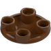 LEGO Reddish Brown Plate 2 x 2 Round with Rounded Bottom (2654 / 28558)