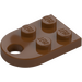 LEGO Reddish Brown Plate 2 x 3 with Rounded End and Pin Hole (3176)