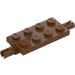 LEGO Červenohnědá Deska 2 x 4 s Špendlíky (30157 / 40687)