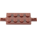 LEGO Roodachtig Bruin Plaat 2 x 4 met Pins (30157 / 40687)