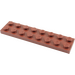 LEGO Rötlich-braun Platte 2 x 8 (3034)