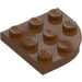 LEGO Reddish Brown Plate 3 x 3 Round Corner (30357)