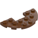 LEGO Rødbrun Plate 3 x 6 Rund Halv Sirkel med UtskjæRing (18646)