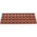 LEGO Reddish Brown Plate 4 x 10 (3030)