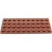 LEGO Reddish Brown Plate 4 x 10 (3030)