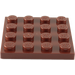 LEGO Reddish Brown Plate 4 x 4 (3031)