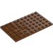 LEGO Reddish Brown Plate 6 x 10 (3033)