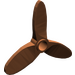 LEGO Roodachtig Bruin Propeller met 3 Messen (4617)