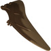 LEGO Roodachtig Bruin Pteranodon Vleugel Links met Marbled Medium Dark Flesh Rand (98088)