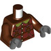 LEGO Reddish Brown Ron Weasley with Reddish Brown Plaid Jacket Minifig Torso (973 / 76382)