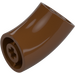 LEGO Reddish Brown Round Brick with Elbow (Shorter) (1986 / 65473)