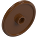 LEGO Reddish Brown Round Shield with Stud (17835 / 91884)