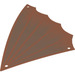 LEGO Reddish Brown Sail 18 x 34 Triangular with Winged Edge and Dark Brown (14306)