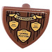 LEGO Reddish Brown Shield - Triangular with Gryffindor James Potter Sticker (3846)