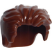 LEGO Reddish Brown Short Brushed Back Wavy Hair (23186)