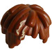 LEGO Reddish Brown Short Hair with Layered Mop Top with Tan Streaks