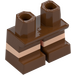 LEGO Roodachtig bruin Korte benen met &quot;Vleeskleur Line&quot; (16709 / 41879)