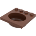 LEGO Reddish Brown Sink 4 x 4 Oval (6195)