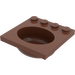 LEGO Brun rougeâtre Sink 4 x 4 Oval (6195)