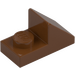 LEGO Reddish Brown Slope 1 x 2 (45°) with Plate (15672 / 92946)