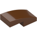 LEGO Reddish Brown Slope 1 x 2 Curved (3593 / 11477)