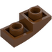 LEGO Reddish Brown Slope 1 x 2 Curved Inverted (24201)