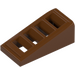 LEGO Rødbrun Skråning 1 x 2 x 0.7 (18°) med Grille (61409)