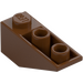 레고 붉은 갈색 경사 1 x 3 (25°) 거꾸로 (4287)