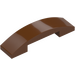 LEGO Rødbrun Skråning 1 x 4 buet Dobbelt (93273)