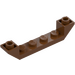 LEGO Roodachtig bruin Helling 1 x 6 (45°) Dubbele Omgekeerd met Open Midden (52501)