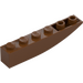 LEGO Reddish Brown Slope 1 x 6 Curved Inverted (41763 / 42023)