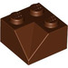 LEGO Reddish Brown Slope 2 x 2 (45°) with Double Concave (Rough Surface) (3046 / 4723)