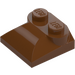 LEGO Reddish Brown Slope 2 x 2 Curved with Curved End (47457)