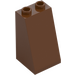 LEGO Reddish Brown Slope 2 x 2 x 3 (75°) Hollow Studs, Rough Surface (3684 / 30499)