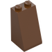 LEGO Reddish Brown Slope 2 x 2 x 3 (75°) (Solid Studs) (98560)