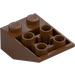 LEGO Reddish Brown Slope 2 x 3 (25°) Inverted with Connections between Studs (2752 / 3747)