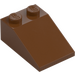 LEGO Reddish Brown Slope 2 x 3 (25°) with Rough Surface (3298)