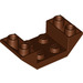 LEGO Roodachtig Bruin Helling 2 x 4 (45°) Dubbele Omgekeerd met Open Midden (4871)