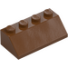 LEGO Reddish Brown Slope 2 x 4 (45°) with Rough Surface (3037)