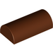 LEGO Reddish Brown Slope 2 x 4 Curved with Groove (6192 / 8267) LEGO Reddish Brown Slope 2 x 4 Curved with Groove (6192 / 8267)