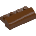 LEGO Reddish Brown Slope 2 x 4 x 1 Curved (5842)