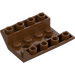 LEGO Reddish Brown Slope 4 x 4 (45°) Double Inverted with Open Center (2 Holes) (4854 / 72454)