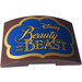 LEGO Reddish Brown Slope 4 x 6 Curved with Cut Out with &#039;Disney&#039;, &#039;Beauty and the Beast&#039; Sticker (78522)