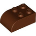 LEGO Reddish Brown Slope Brick 2 x 3 with Curved Top (6215)