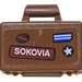 LEGO Reddish Brown Small Suitcase with SOKOVIA Sticker (4449)