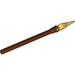 LEGO Reddish Brown Spear with Pearl Gold Tip (90391)