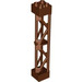 LEGO Reddish Brown Support 2 x 2 x 10 Girder Triangular Vertical (Type 3 - 3 Posts, 2 Sections) (58827)