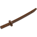 LEGO Reddish Brown Sword with Square Guard and Capped Pommel (Shamshir) (21459)