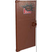 LEGO Reddish Brown Door 1 x 4 x 6 with Stud Handle with Pyro EXIT Sticker